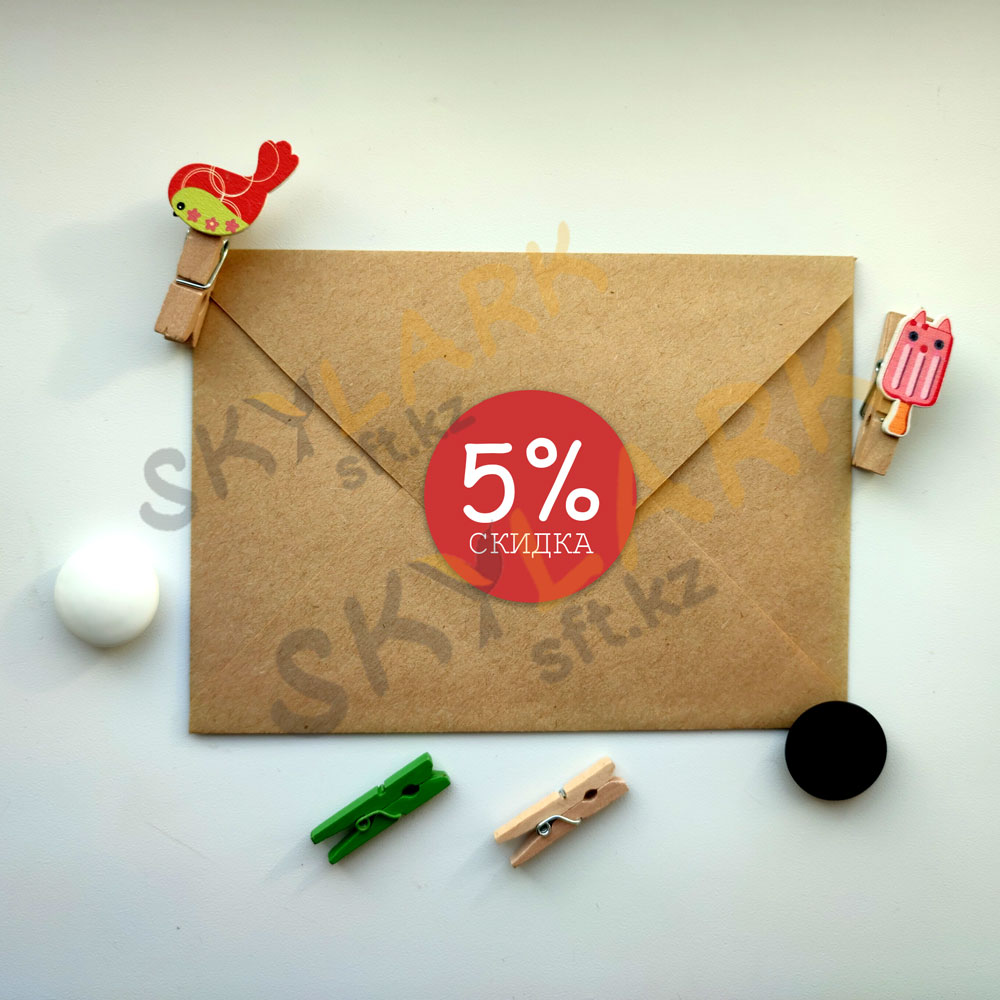 5% скидка - красная